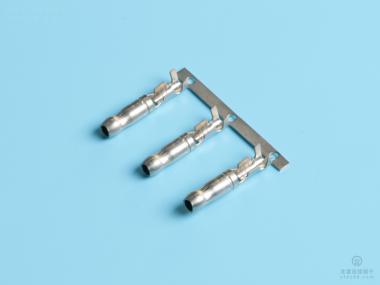 3.5/4.55葫芦头密封公端，黄铜，横带，镀镍（OG09-02）